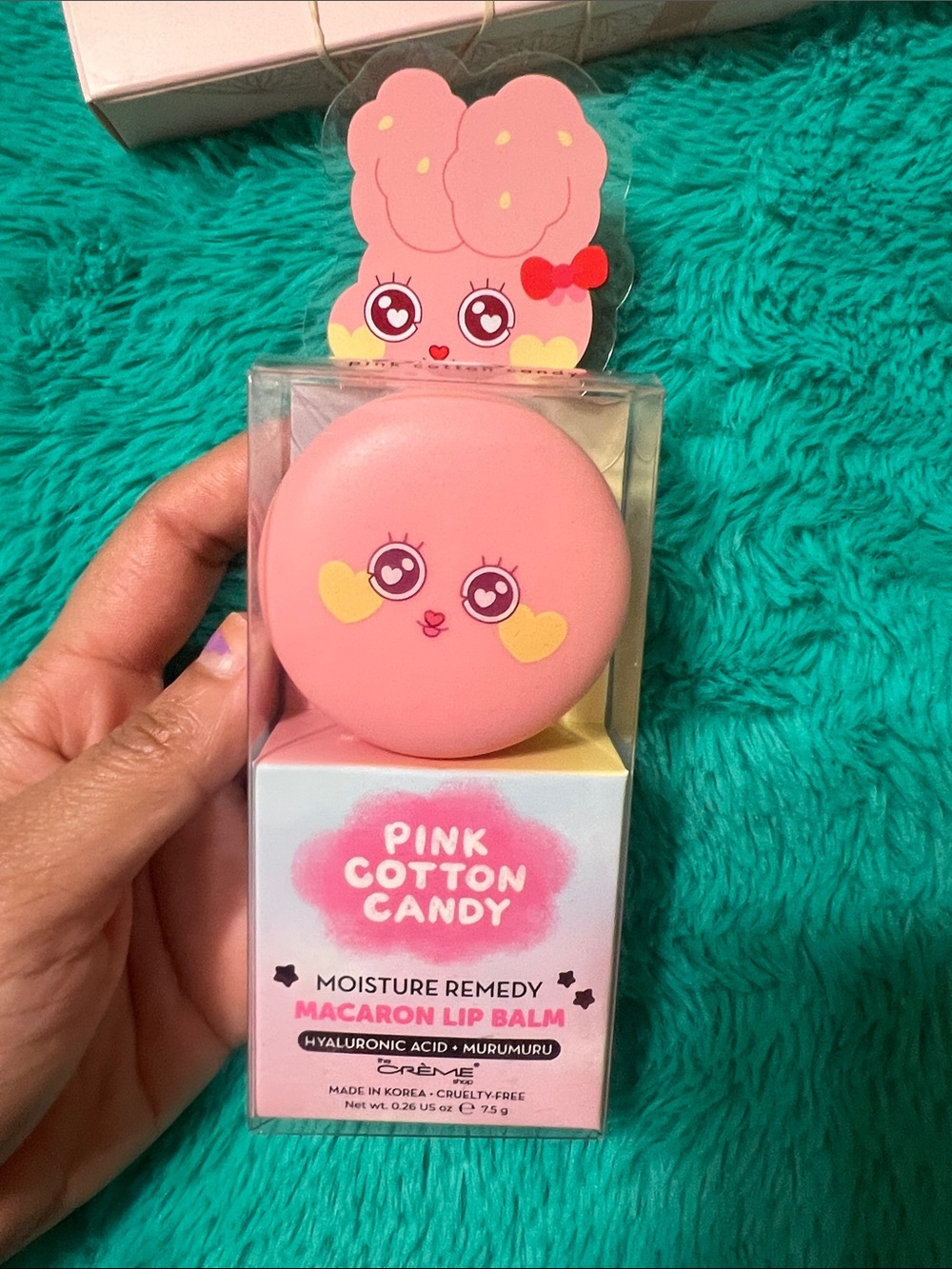 Pink Cotton Candy Macaron Lip Balm - Moisture Remedy